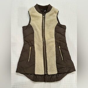 Athleta Brown and Cream Quilted Vest